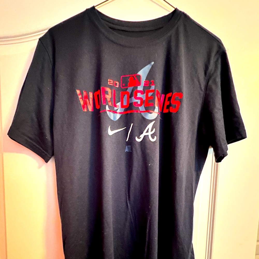 Braves Nike World Series Shirt Large